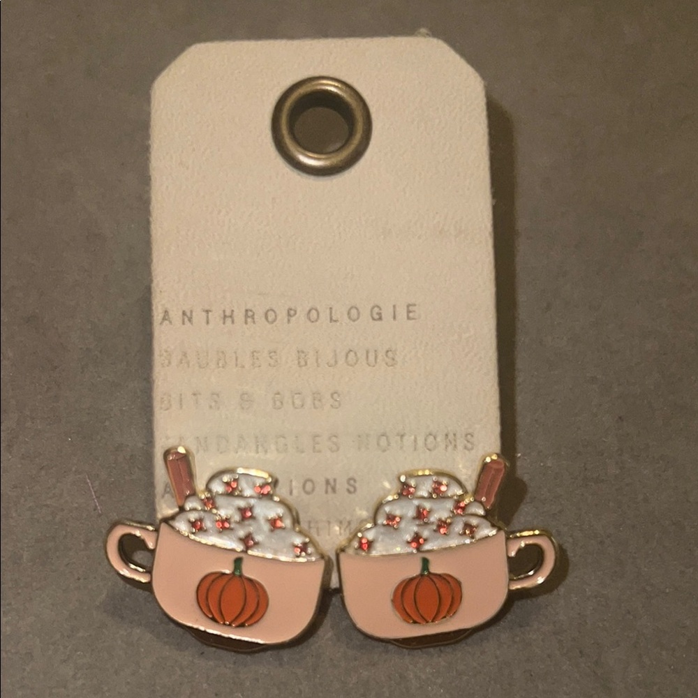 Anthropologie | Baublebar Pumpkin Mug Earrings - Picture 6 of 10